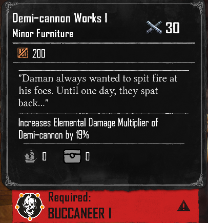 Demi-cannon Works I (Required:Buccaneer 1)